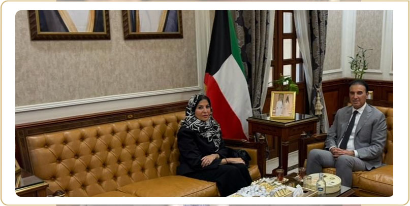 To enhance its participation in the development process, a meeting brings together the Women's Development Organization and the Kuwaiti representative to the Arab League.
